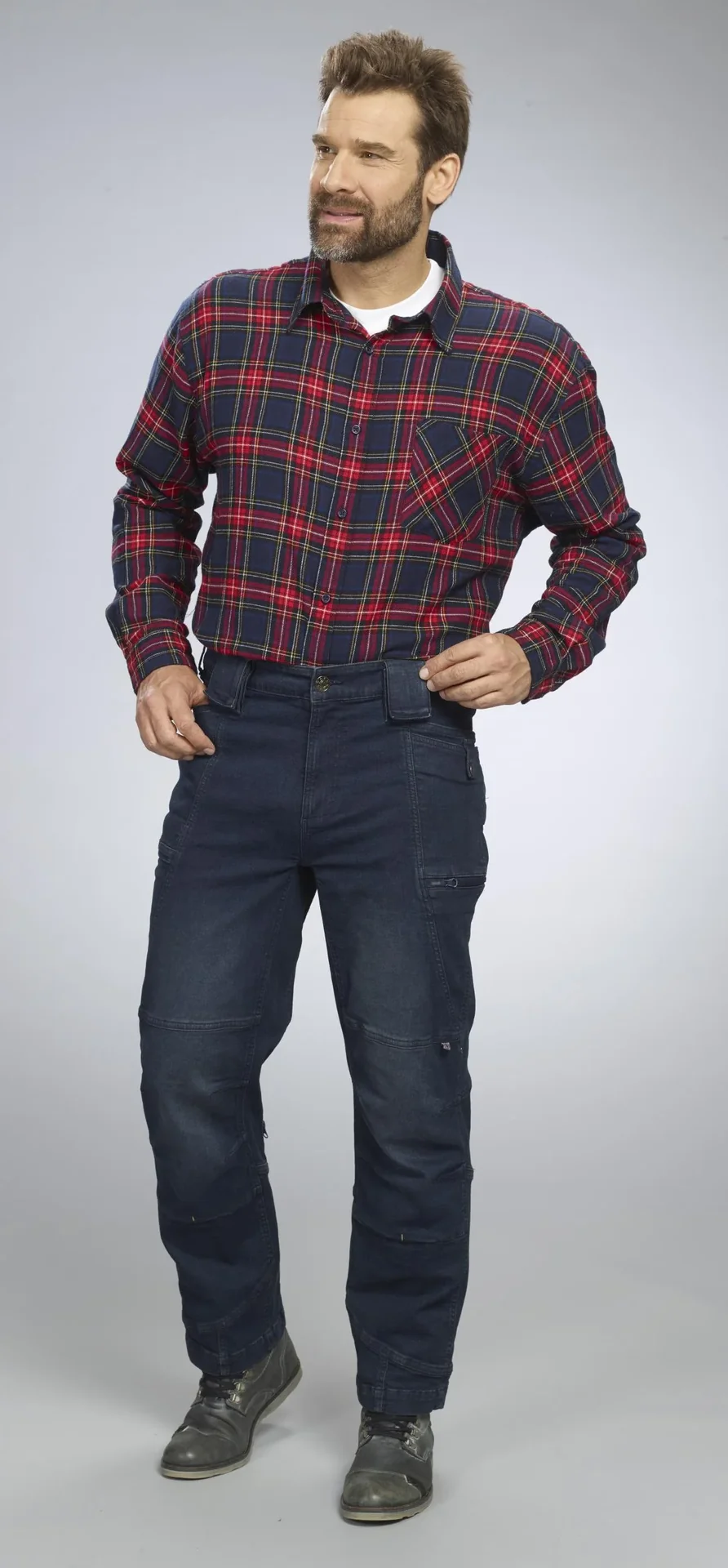 Arbeitsjeans mit Stretch, Farbe jeansblau, Gr.48 - 10