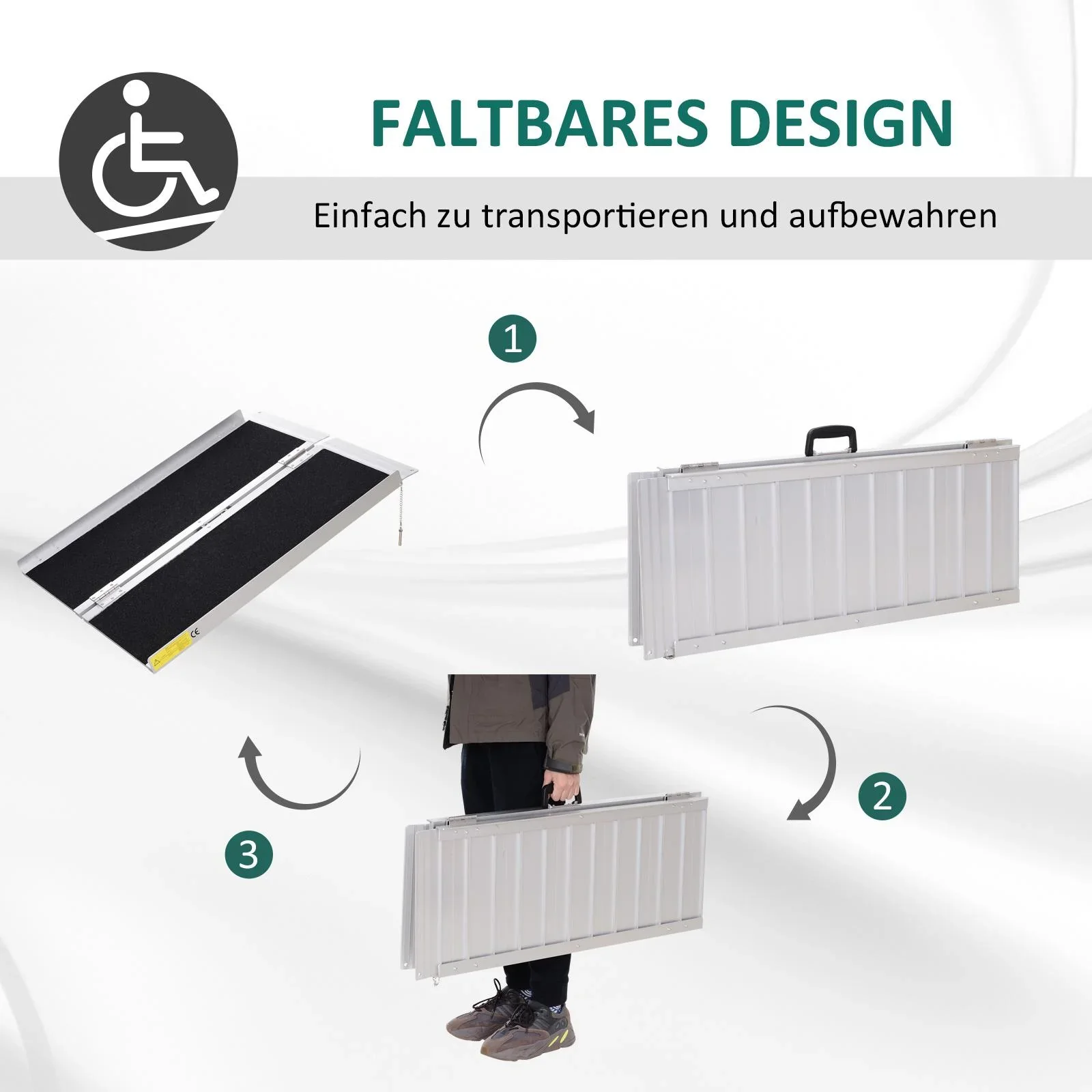 Rollstuhlrampe faltbar - 2