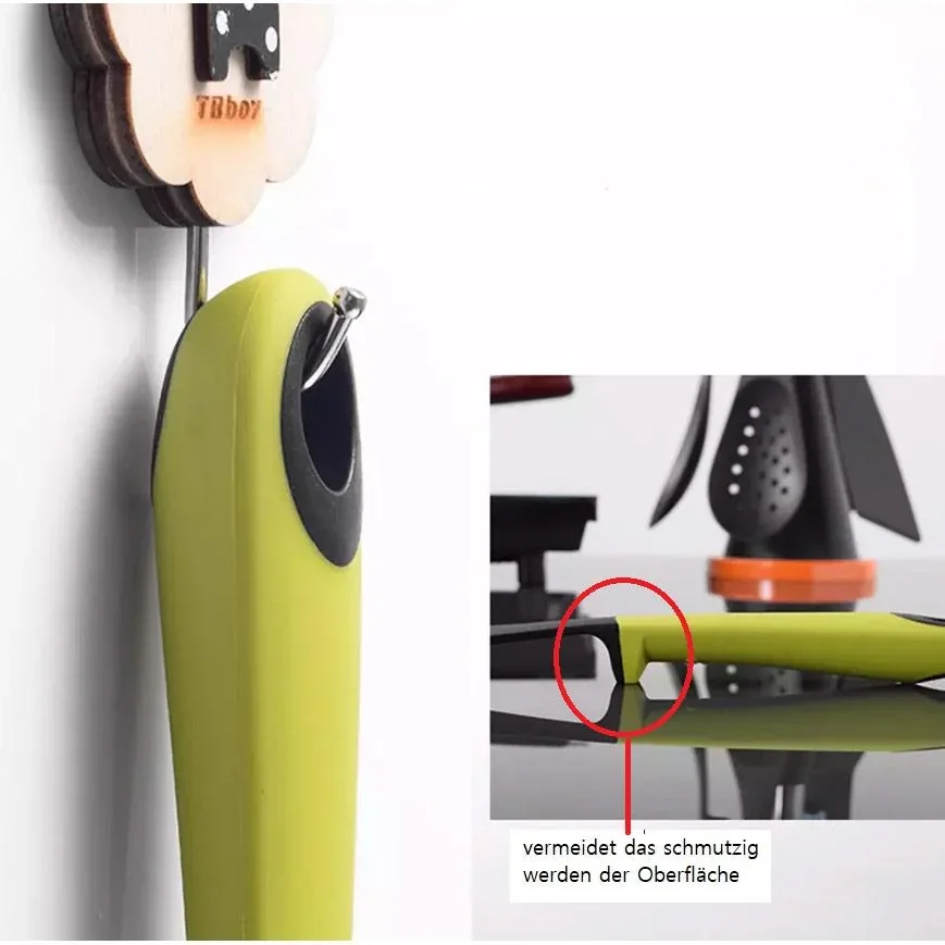 7-teiliges Küchenutensilien-Set - Rot - Servierlöffel, Spatel, Spaghettilöffel, Schöpfkelle, Spatel, Schaumlöffel - 0