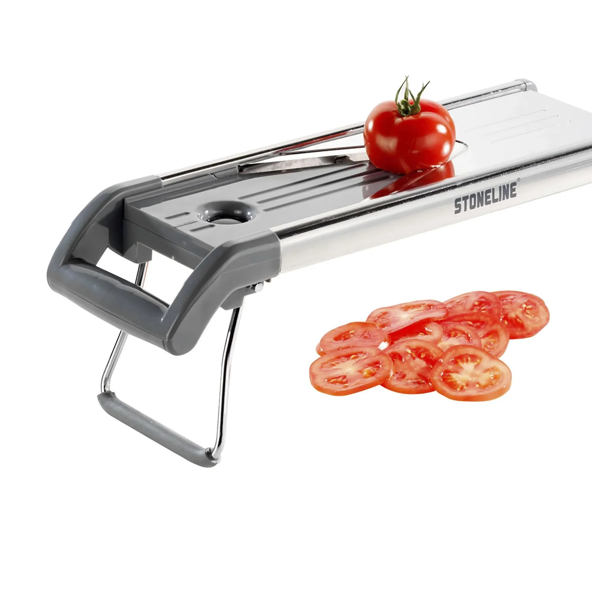 V-Hobel - Gemüsehobel mit Edelstahlklinge in V-Form, 5 Schneideinsätze, 9-teilig - 6