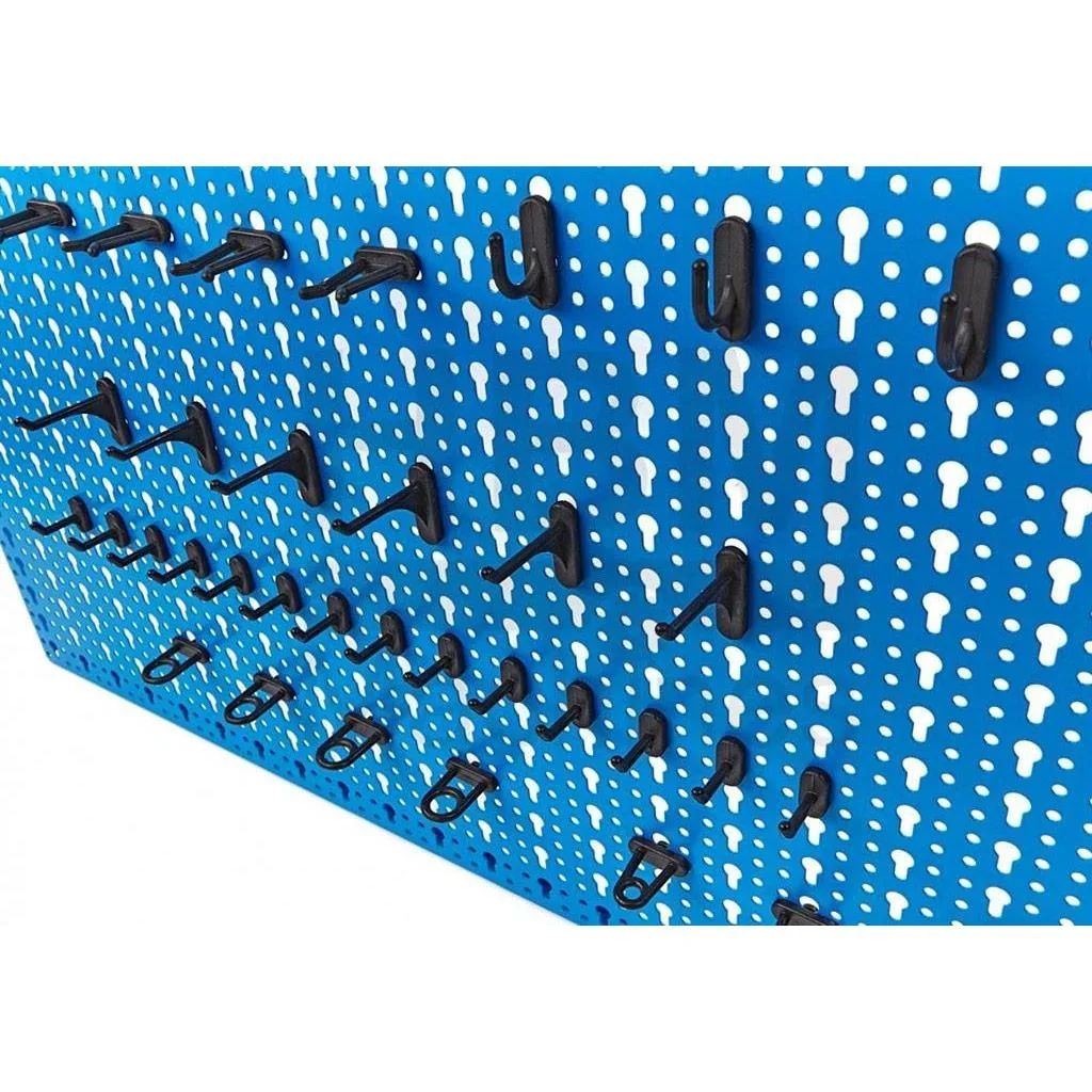 Stahl-Werkzeugwand mit 36 Haken - 46x98 cm - 0