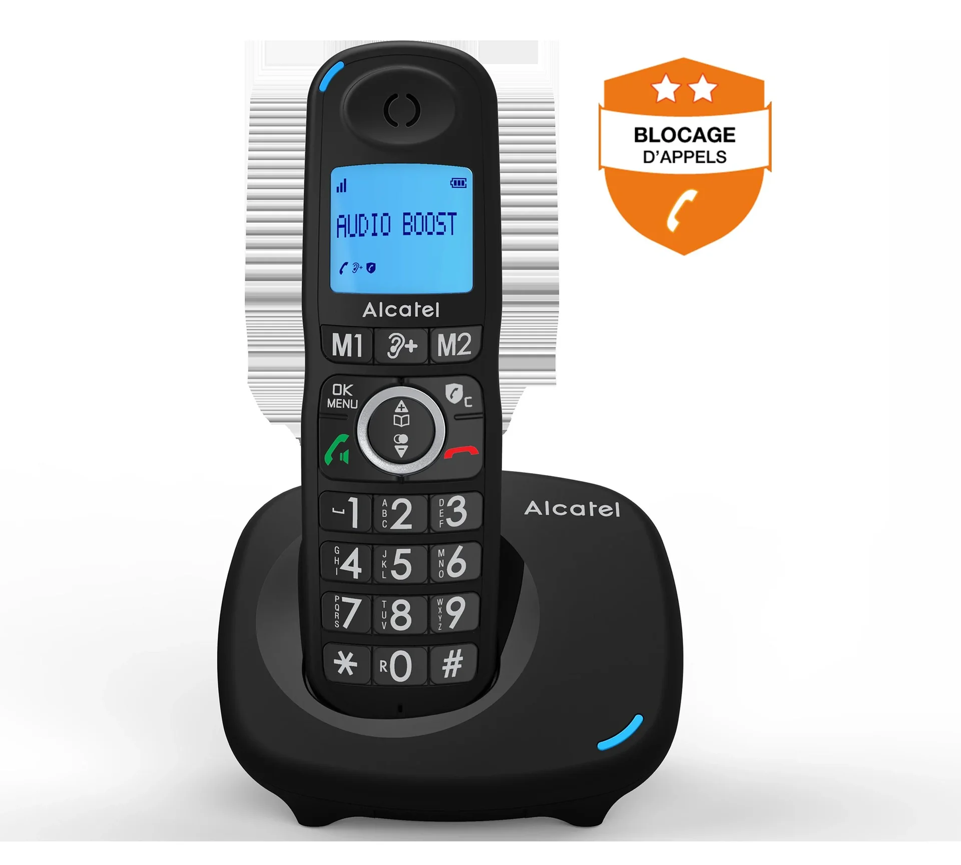 Komfort-Telefon Alcatel XL595B Single mit Call-Block-Funktion, schnurlos - 4