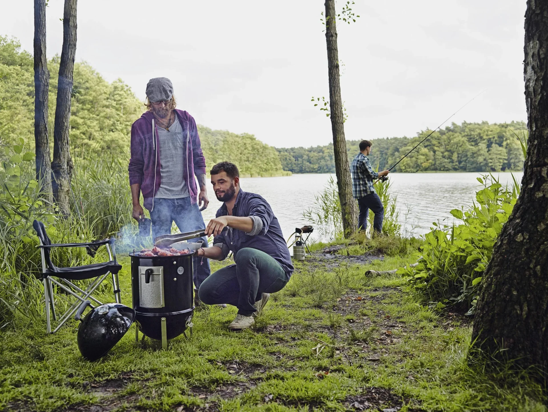 Holzkohlegrill Smokey Mountain Cooker, 37 cm, Black - 2