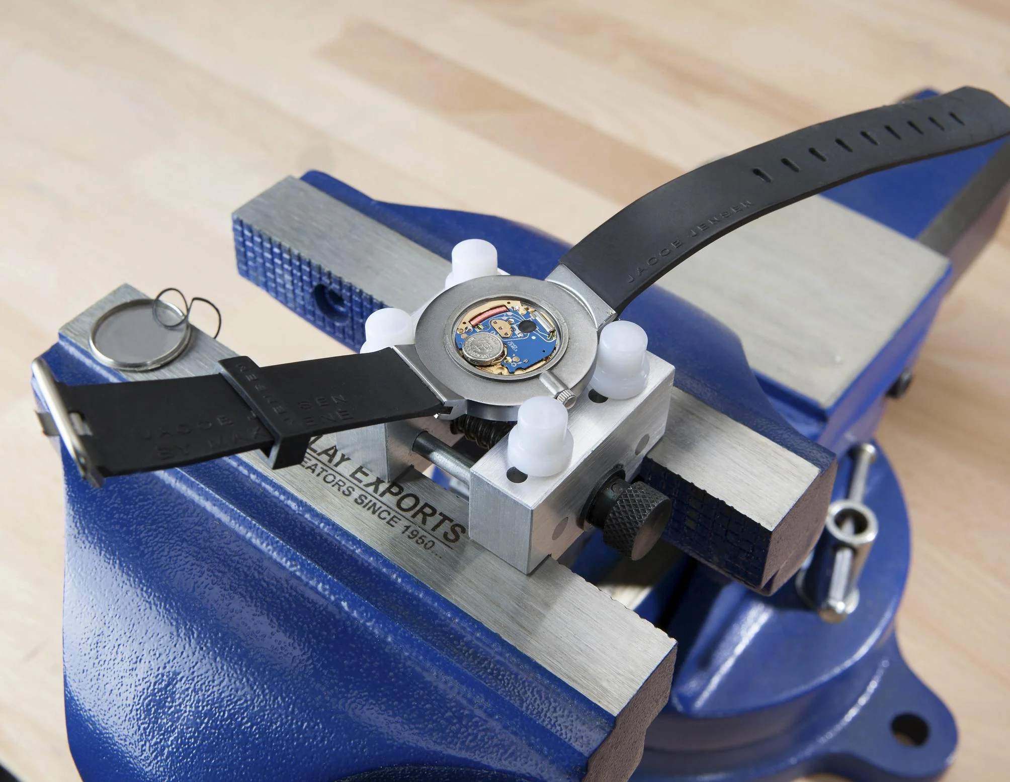 Werkstückhalter auch für Uhren, im Schraubstock einspannbar (klein) - 1