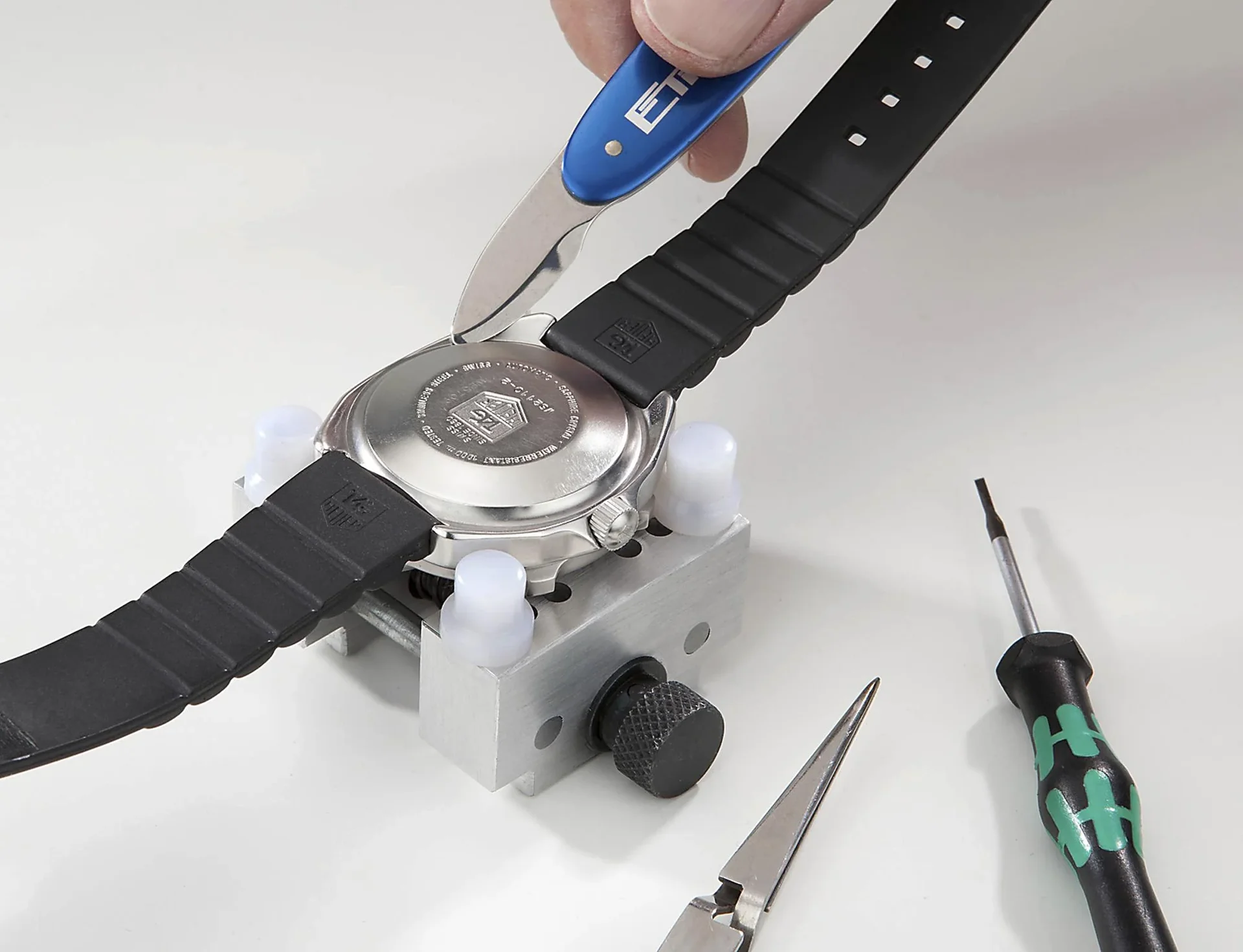 Werkstückhalter auch für Uhren, im Schraubstock einspannbar (klein) - 2