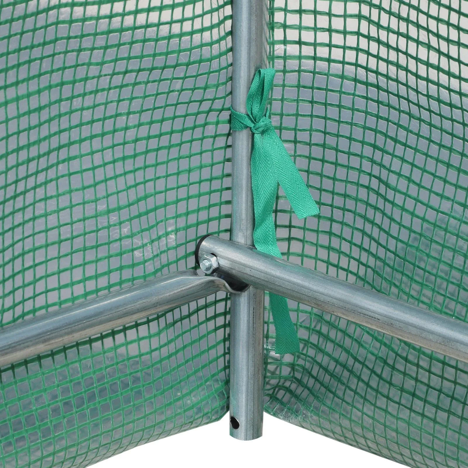 Foliengewächshaus Tomatengewächshaus Treibhaus 8 Fenster PE + Stahl Grün 500 x 200 x 210 cm - 5