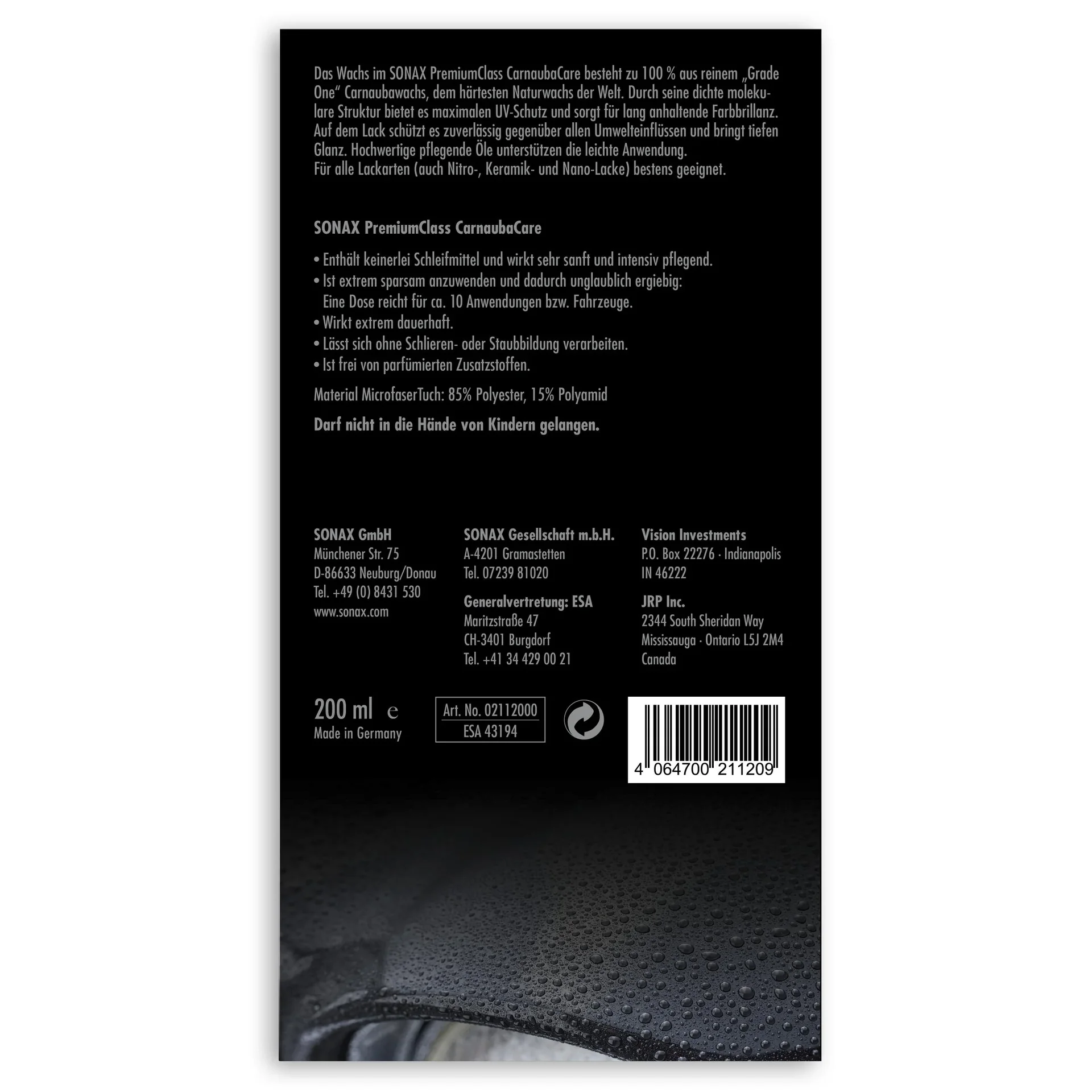 PREMIUM CLASS Carnauba Care 200 ml - 7