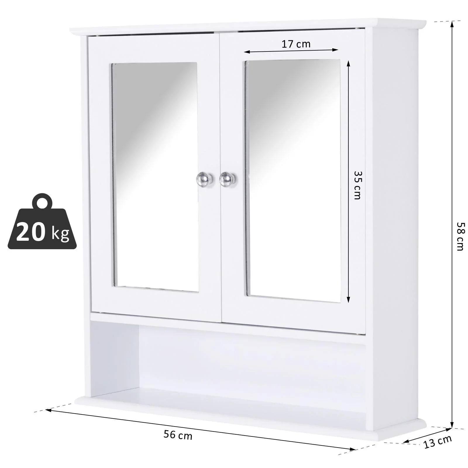 Spiegelschrank mit Ablage - 2
