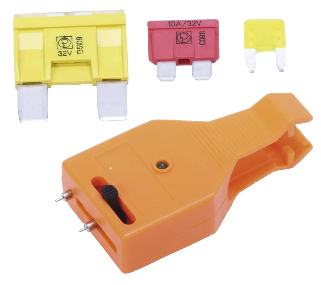 Funktionstester für Sicherungen FK1, FK2, FK3, inkl. Zange