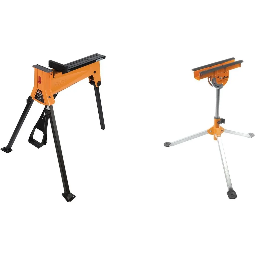 Triton SuperJaws tragbares Spannsystem SJA100E MIT Triton Multifunktionsrollenständer MSA200