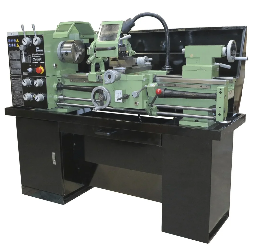 Leit- u. Zugspindel Drehmaschine C-6230A1, 400V 1500W mit Unterbau