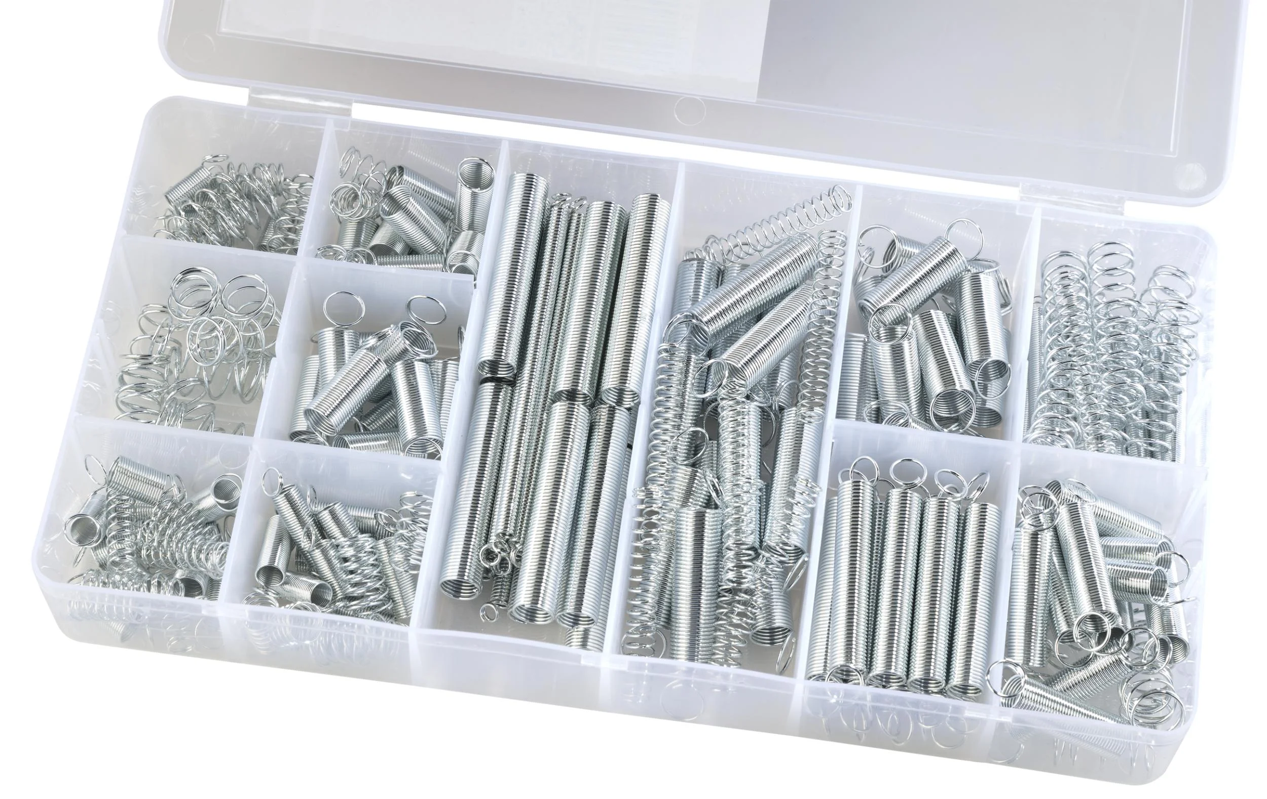 Druck und Zugfeder Sortiment, 200-teilig