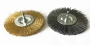 Ersatzbürsten 2er Set Metall-Poly. (Nylon) zum Fugenreiniger GFR 401