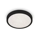 LED Außenleuchte mit Sternencover und schwarzem Metallrahmen, IP44, 18,5 Watt, 2.000 lm, 4.000 K