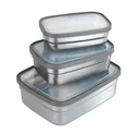 Lunchbox Edelstahl, 6-teilig