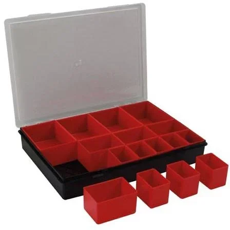 TAYG Sortierkasten - 330 x 247 x 54 mm - mit 16 herausnehmbaren Fächern