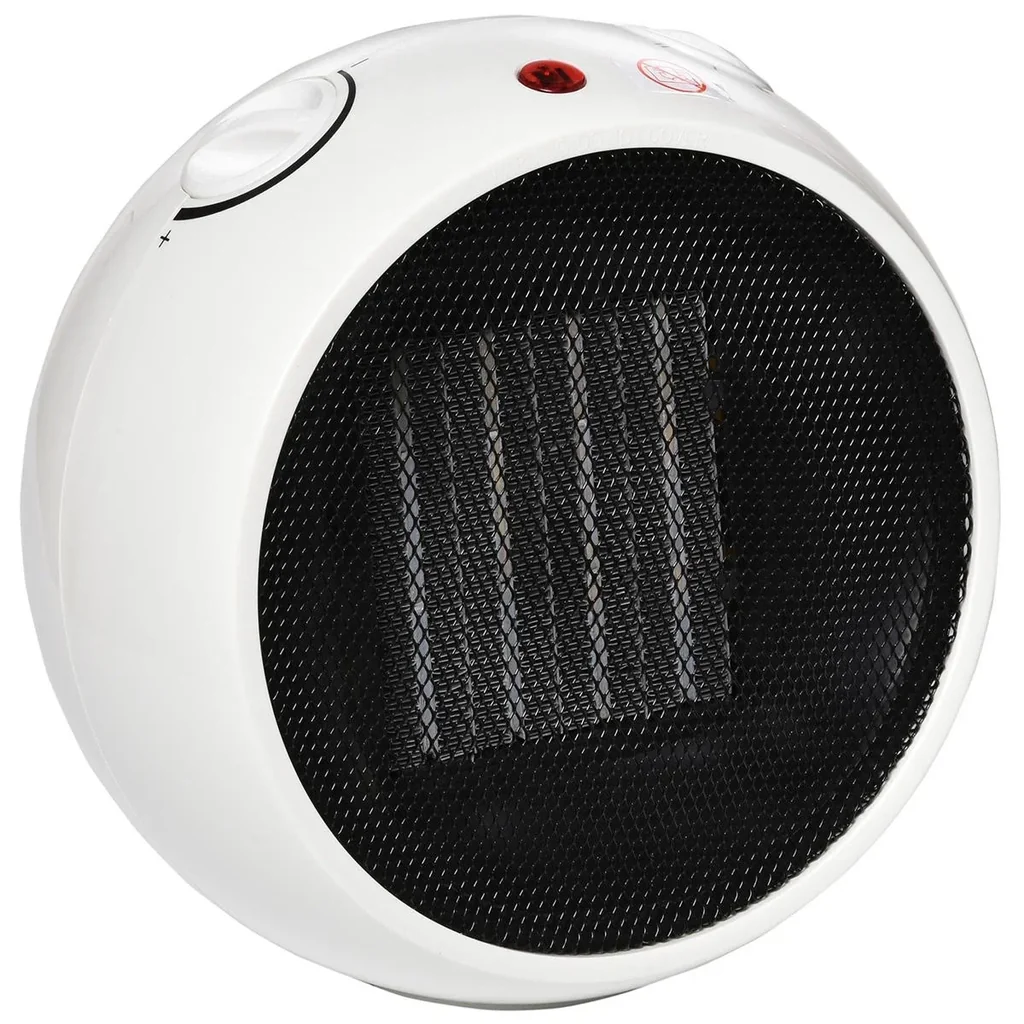 Heizlüfter Heizgerät Elektroheizer Heizer Heizung Wärme 900W/1500W PP-Kunststoff Weiß+Schwarz 22 x 18,5 x 21 cm