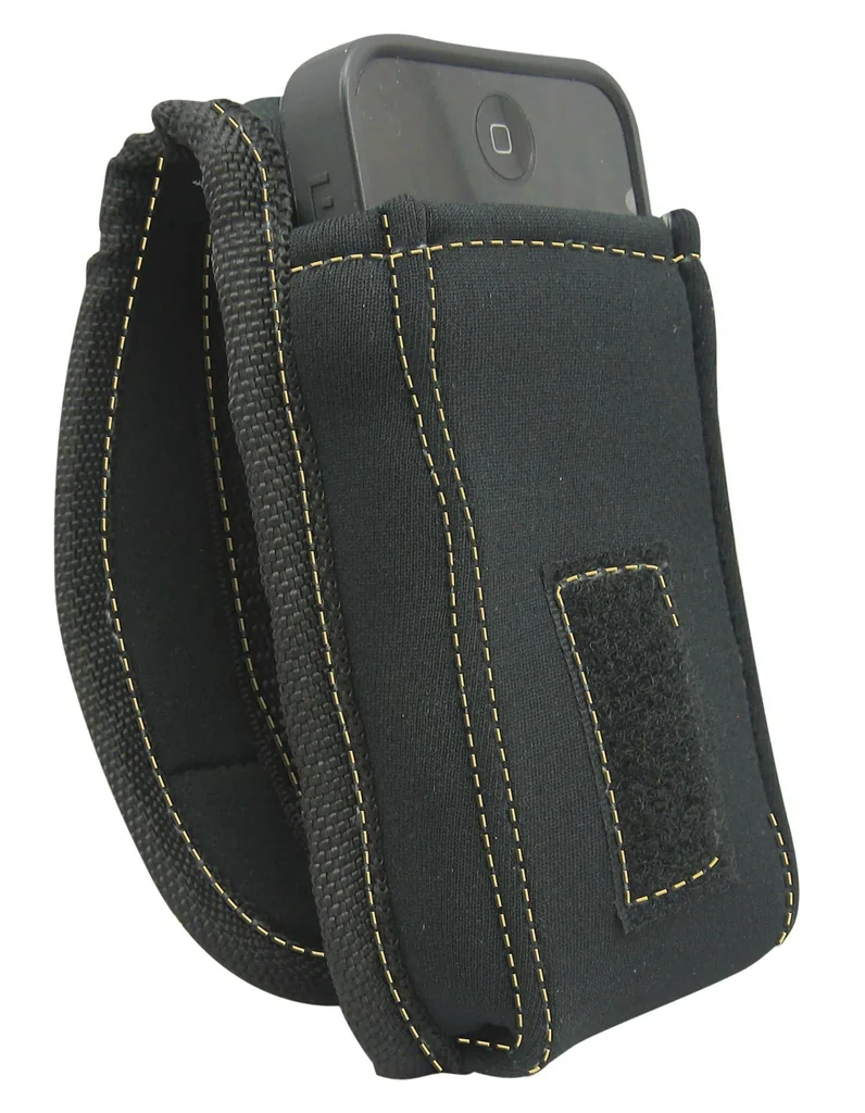 Handytasche, wasserabweisend, schwarz-gelb