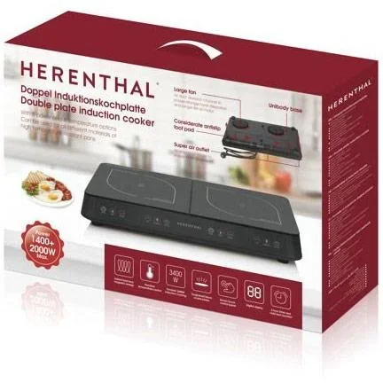 Herenthal Induktionskochfeld - 2 Herde - Freistehend