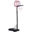 Kinder Basketballkorb mit Ständer schwarz/weiß/rot