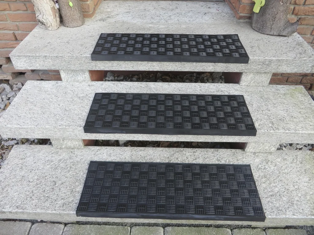 Gummi Winkelstufenmatten - Set, 5-teilig