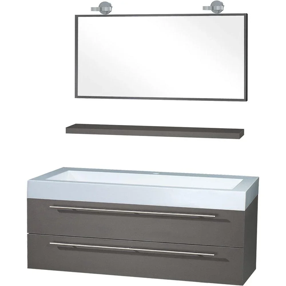 Badezimmermöbel Force 125 cm - Anthrazit