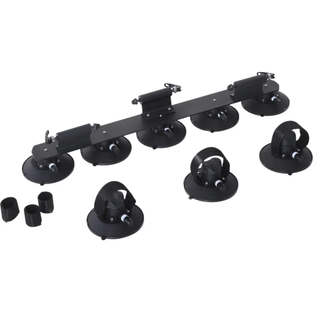 Fahrrradträger Dachträger Fahrradhalter mit Schnellspanner 3 x Fahrrad Alu Schwarz L32 x B15 x H13 cm