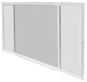 Insektenschutz Schiebe-Fenster 50x75-142 cm weiß
