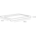 Concept Waschbecken Polybeton 2gaten 100cm schwartz