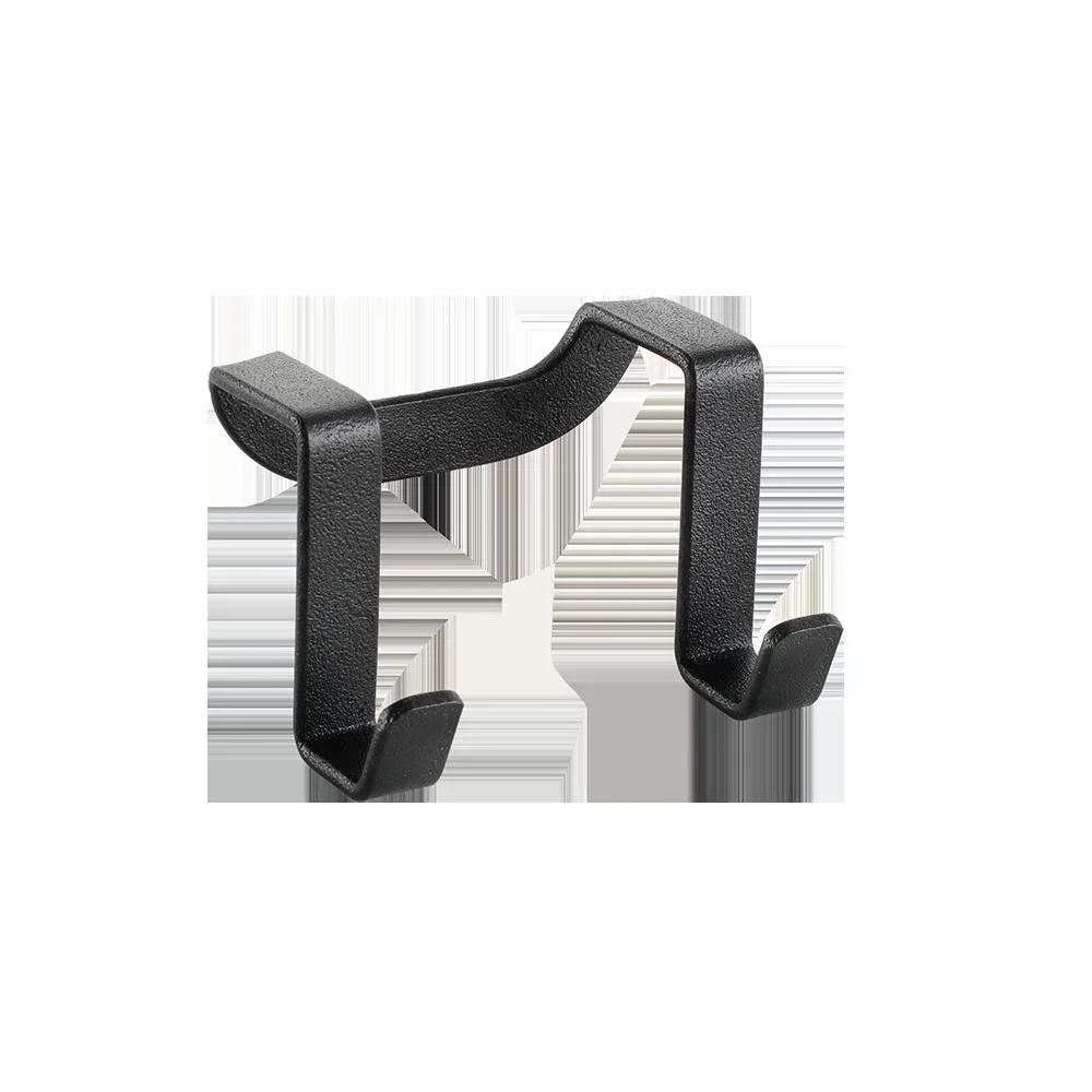 Doppelhaken "Origin Lava", Schwarz, matt, 6 x 4 x 4 cm