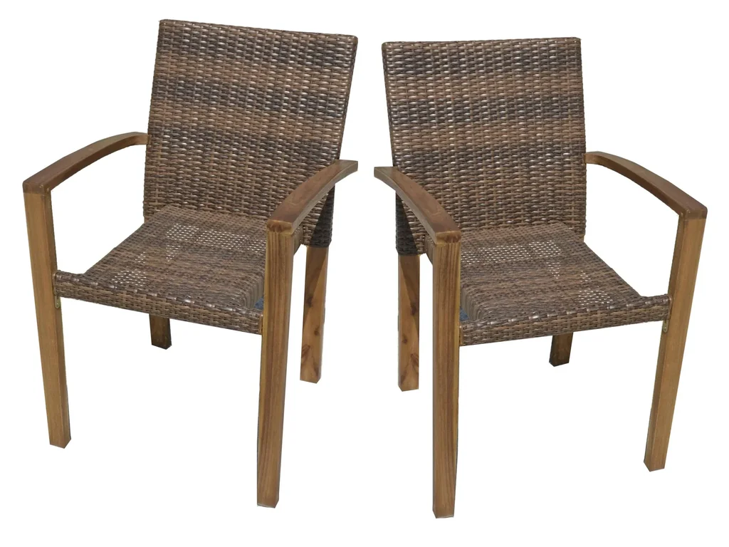 2 x Stapelstuhl "Topeka"