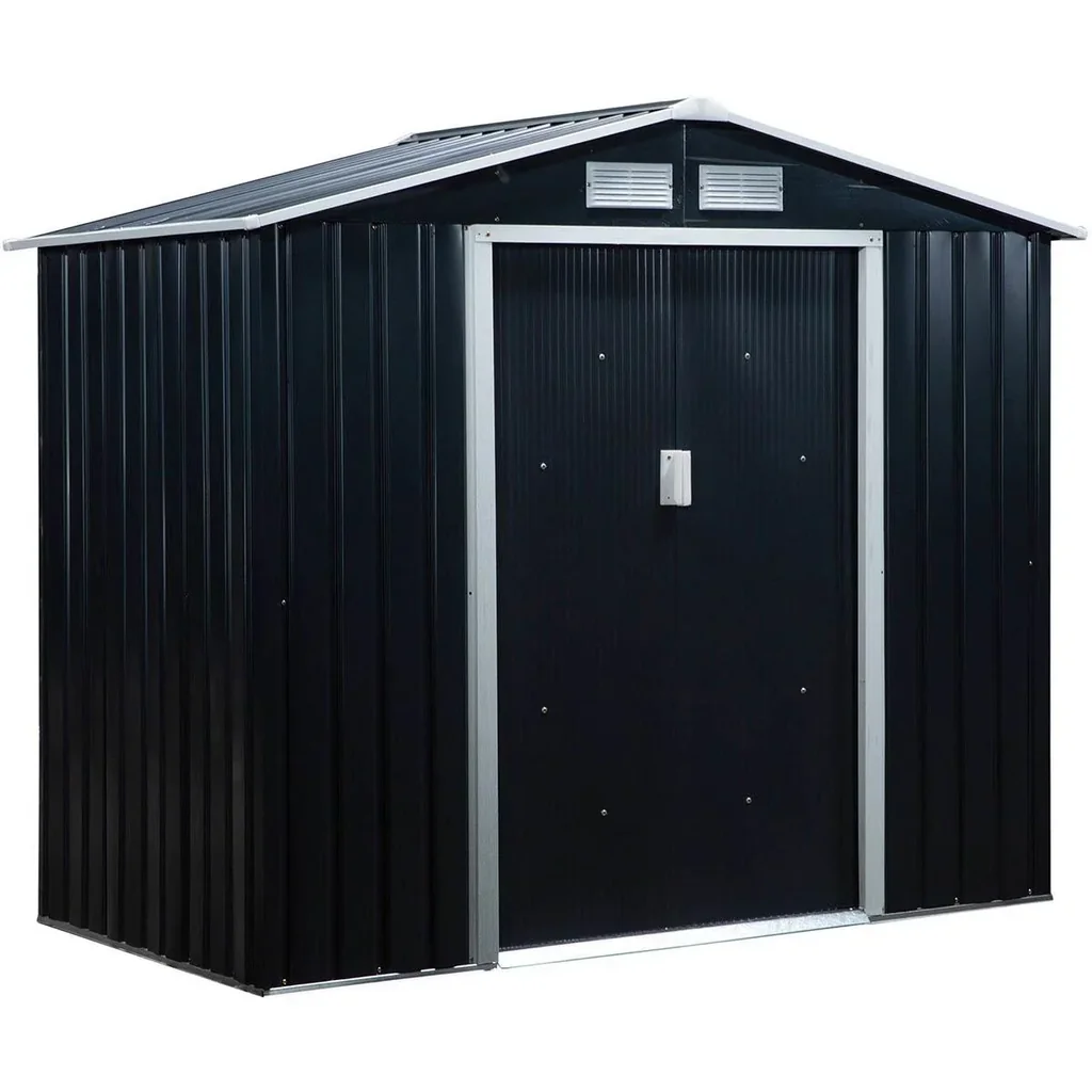 Gartenhaus - mit Fundament - Metall - 213 x 130 x 185 cm