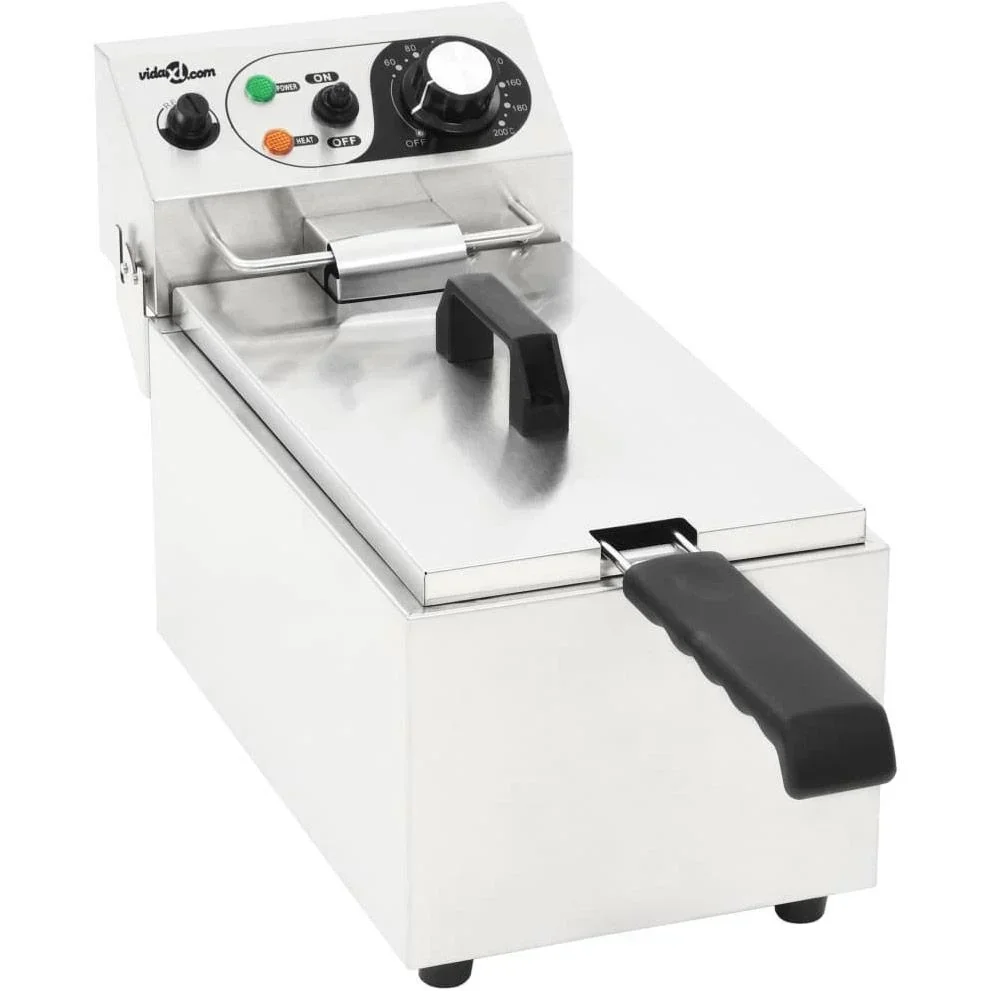 Elektro-Fritteuse 2000 W 6 L Edelstahl