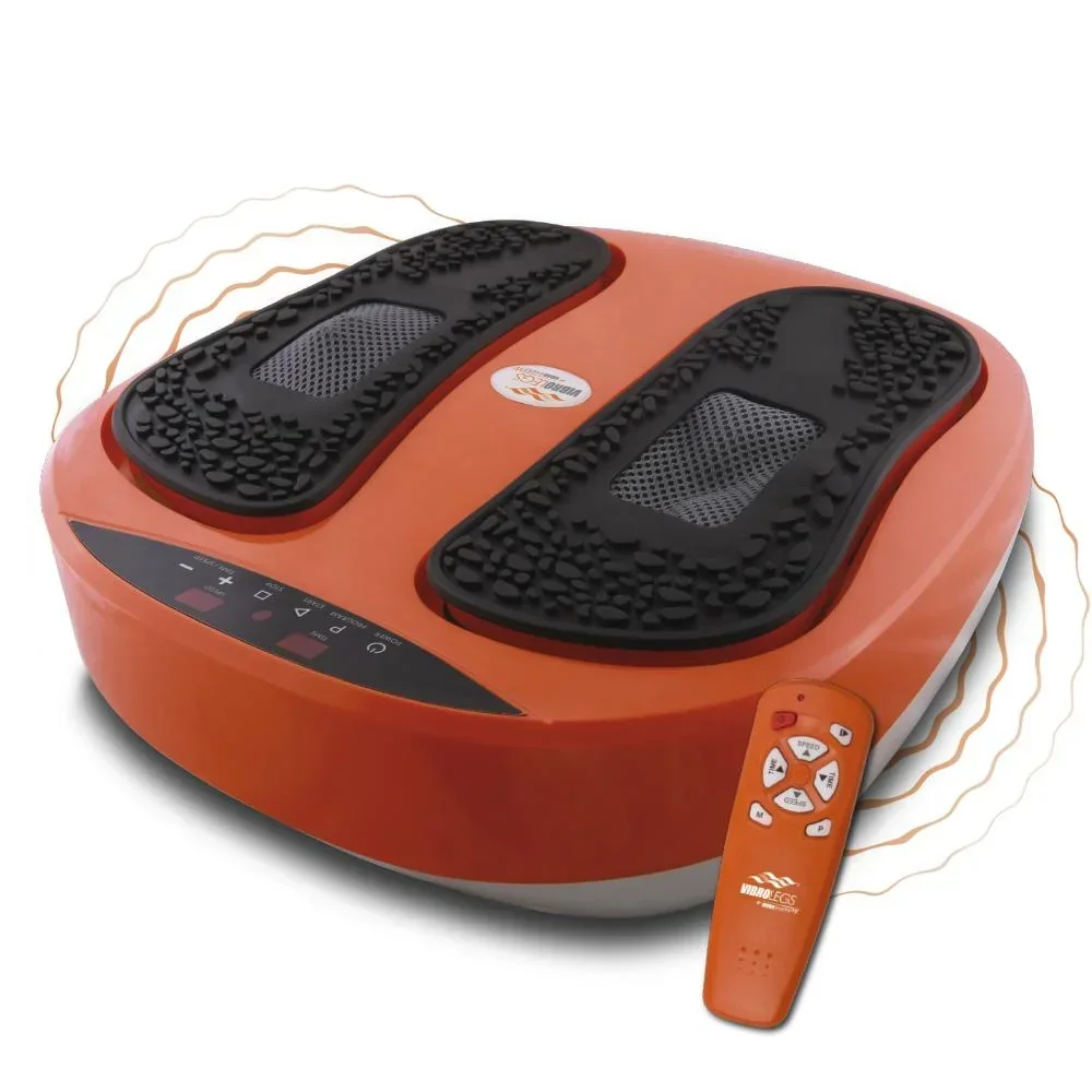 Massage-Gerät, Fußmassage-Gerät, „VibroLegs“, Orange