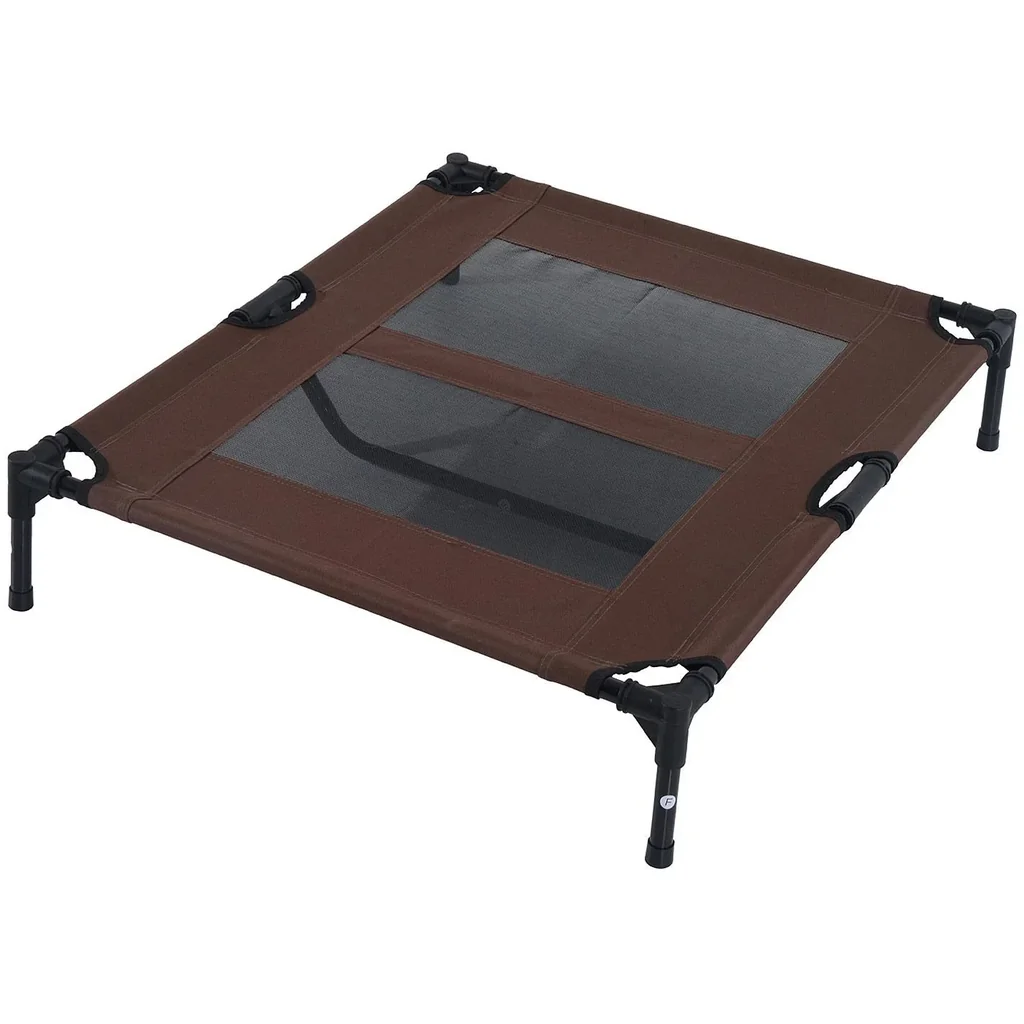 Hundeliege Schlafplatz Haustierbett Katzenbett Braun 92Lx76Bx18H cm