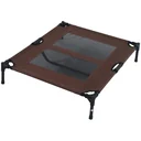 Hundeliege Schlafplatz Haustierbett Katzenbett Braun 92Lx76Bx18H cm