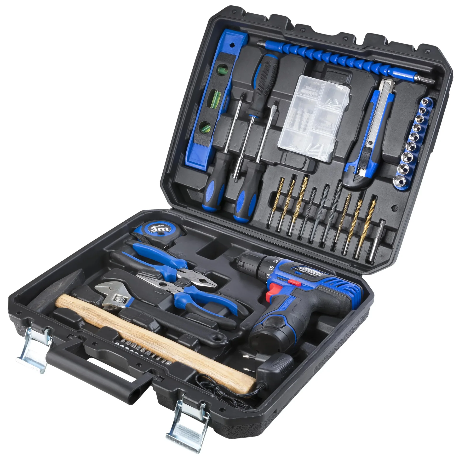 Akku-Bohrschrauber Set 12 Volt - 43-teilig