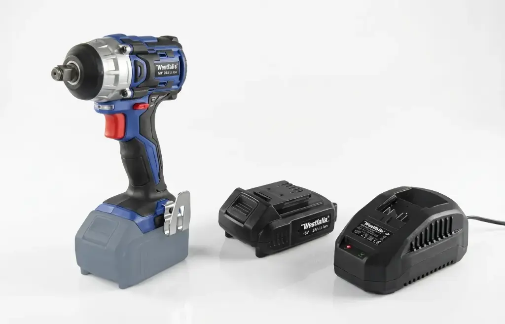 Schlagschrauber 18 V Li-ion ASS18BL-4K + Akku 18 V Li-Ion 2,0 Ah und Ladegerät