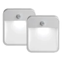 LED Treppenlicht weiß mit Bewegungsmelder MB720 IP44 2er Pack 20 Lumen