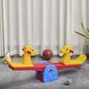 Kinder Gartenwippe Wippe mit Hirschform Kinderwippe Karussellwippe für 1-4 Jahre Kinder Kunststoff mehrfarbig 150 x 32 x