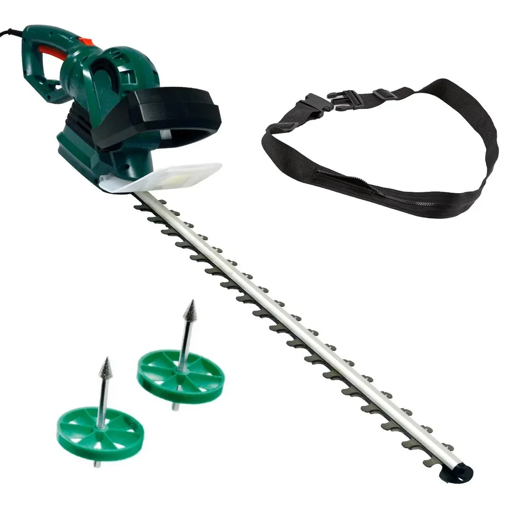 Set Elektro-Heckenschere "GM 7160", mit Sicherheits-Arbeitsgurt + Diamant-Schärfer-Set, 2er