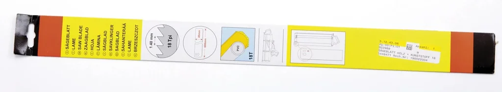 Sägeblatt für Holz und Kunststoff, 18 Zähne/1"