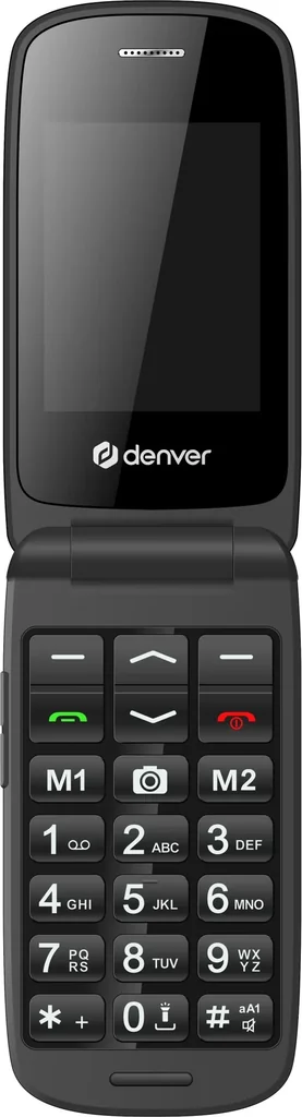 Hochwertiges Klapphandy mit extra großen Tasten und 2,4" Farbdisplay