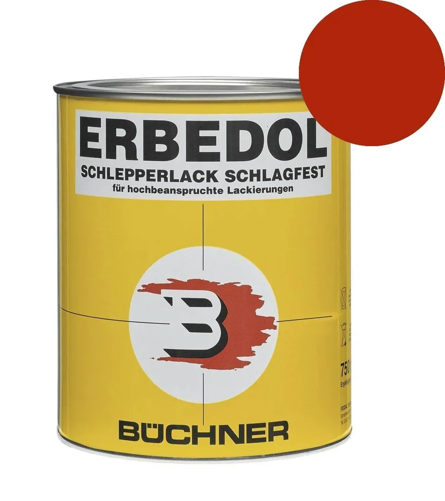 Schlepper- und Landmaschinenlack Stoll rot SL2239, ab 1978