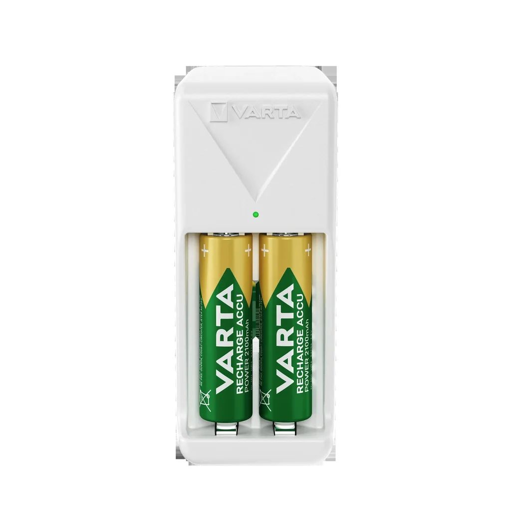 Mini Charger inklusive 2 x Mignon Akkus 2100 mAh