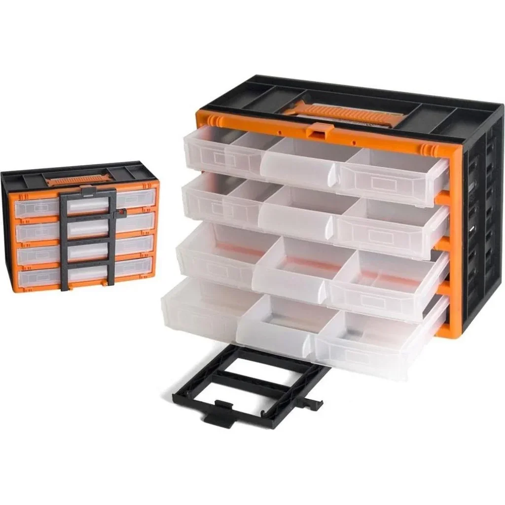 NOU Werkzeugkoffer Organizer 31X16 X22 cm - Schwarz