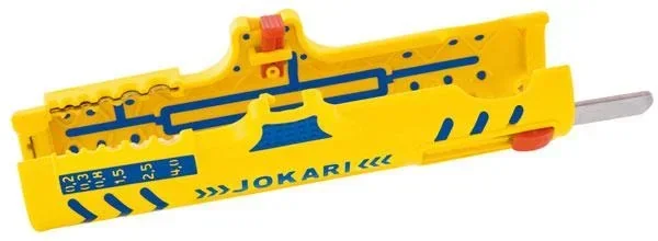 Kabelabisolierer für Rundkabel 8-13 mm, Drahtabisolierer 0.2-4.0 mm², TIN-Klingen, Sicherheitsgriff für Elektriker