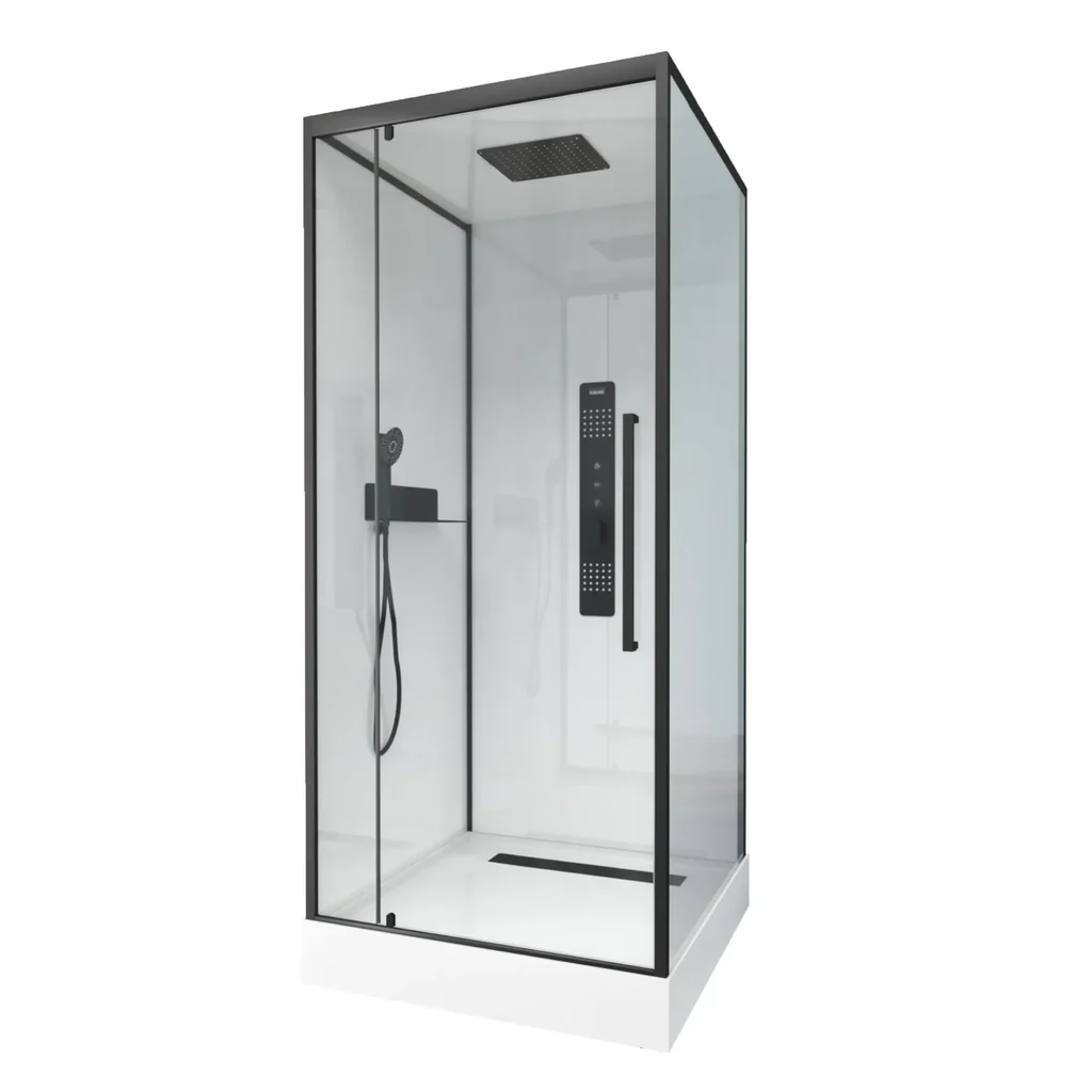 Komplettdusche "White Square" 90 x 90 x 215 cm