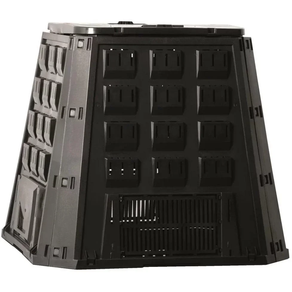 Natur-Kompost-Silo schwarz 400 L 6071480