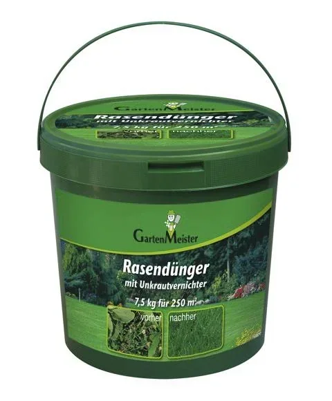 Rasendünger mit Unkrautvernichter, 7,5 kg für ca. 275 m²
